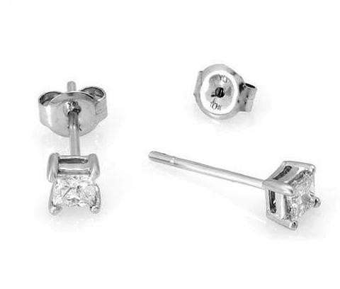 GENUINE NATURAL .25CT DIAMOND STUDS SOLID 10K GOLD